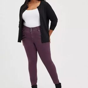 Torrid Jegging Skinny Super Soft High-Rise Multi Zip Jean
